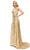 Cinderella Couture 8057J - Scoop Glitter Floral Appliqued Prom Gown Special Occasion Dress