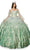 Cinderella Couture 8080J - Beaded Sweetheart Neck Ballgown Special Occasion Dress XS / Sage