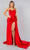 Cinderella Couture 8082J - Sweetheart Side Draped Prom Gown Special Occasion Dress XS / Red