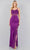 Cinderella Couture 8085J - Embroidered Sleeveless Prom Dress Special Occasion Dress XS / Grape