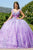 Cinderella Couture 8088J - 3D Floral Embellished Cap Sleeve Ballgown Ball Gowns