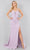 Cinderella Couture 8090J - Bow Accent Sweetheart Sheath Prom Gown Special Occasion Dress XS / Pink