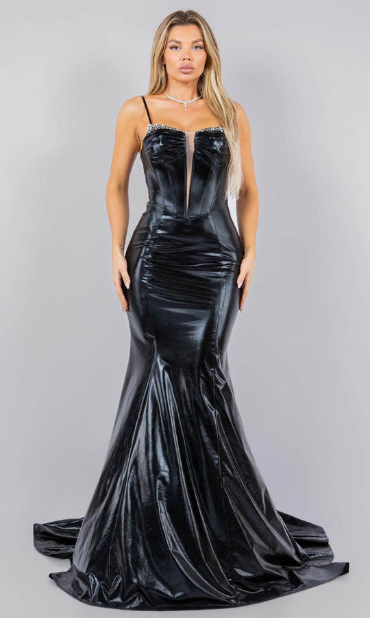Cinderella Couture 8092J - Fitted Sleeveless Prom Dress