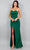 Cinderella Couture 8095J - Ruched Sweetheart Metallic Prom Gown Prom Dresses XS / Green