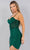 Cinderella Couture 8114J - Cowl Glitter Cocktail Dress with Slit Special Occasion Dress