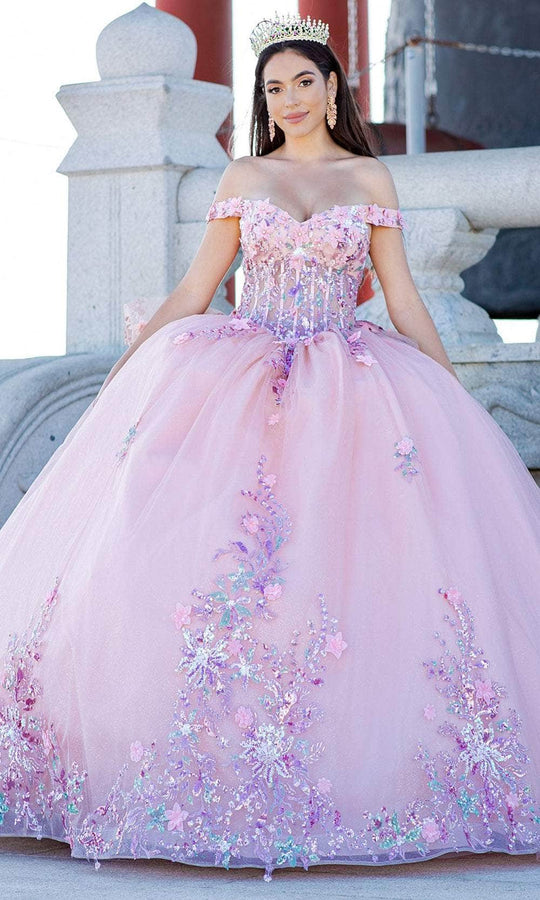Cinderella Couture 8125J - 3D Floral Embellished Ballgown