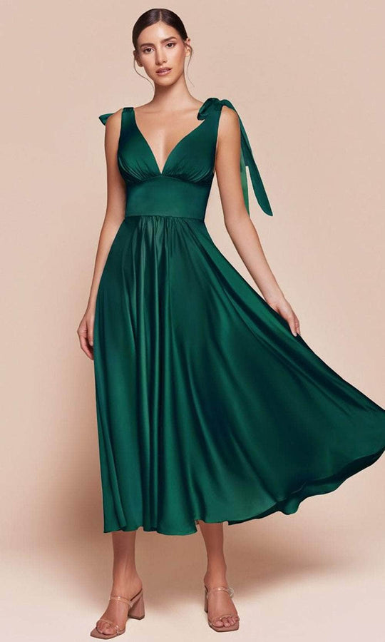 Cinderella Divine 7499 - Tea Length A-Line Dress