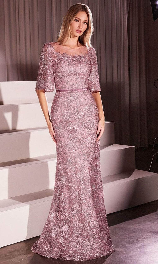 Cinderella Divine CB149 - Square Neck Sheath Evening Gown Cinderella Divine CB149 - Square Neck Sheath Evening Gown