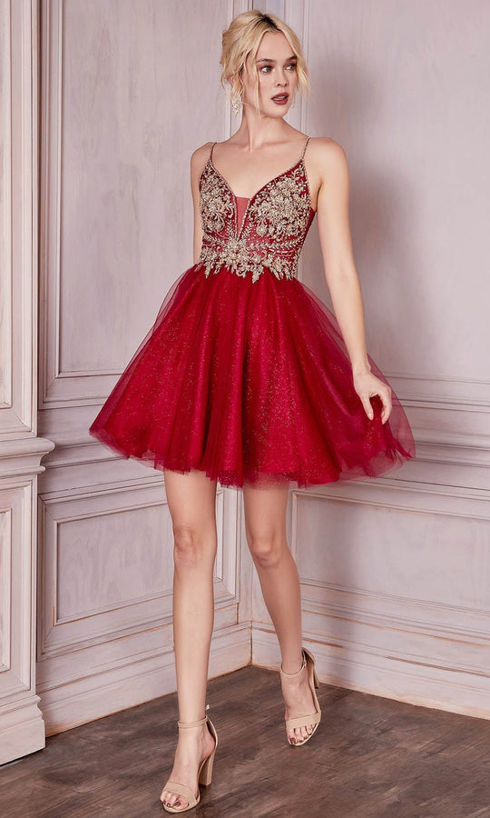 Cinderella Divine CD0190 - Beaded Cocktail Dress