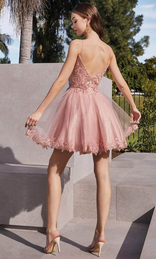 Cinderella Divine CD0213 - Sleeveless with Embroidery Cocktail Dress