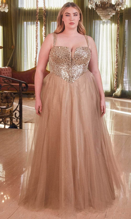Cinderella Divine CD0217C - Glittered Evening Dress