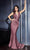 Cinderella Divine CD912 - Plunging Ruched Evening Gown Evening Dresses 2 / Deep Mauve