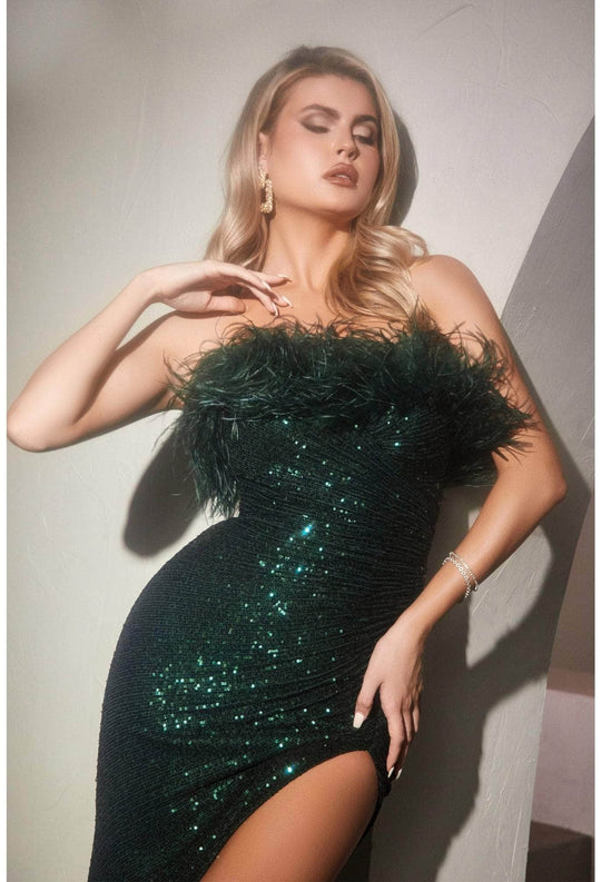 Cinderella Divine CH147 - Sequined Evening Gown