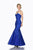 Cinderella Divine - KC1701 Strapless Sweetheart Beaded Lace Mermaid Gown - 1 pc Royal In Size 8 Available CCSALE 8 / Royal