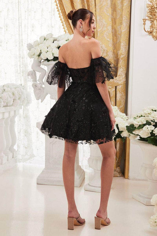 Cinderella Divine KV1089 - Corset Cocktail Dress with Sweetheart Neckline