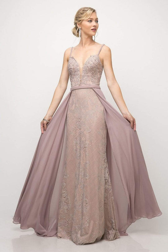 Cinderella Divine - UT254 Lace Deep Sweetheart Dress With Overskirt