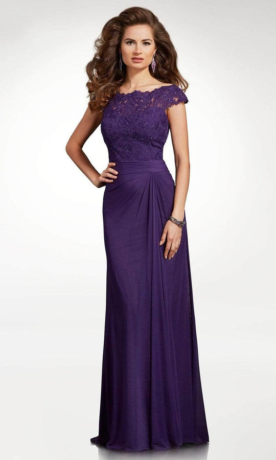 Clarisse - Cap Sleeve Sheath Formal Dress M6531