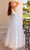 Clarisse 810723 - V-Neck Floral Appliqued Prom Gown Prom Dresses