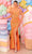 Clarisse 810767 - Neon Bustier Prom Gown Special Occasion Dress 00 / Neon Orange