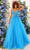 Clarisse 810784 - Lace Up A-Line Prom Gown Prom Dresses 00 / Ocean Blue