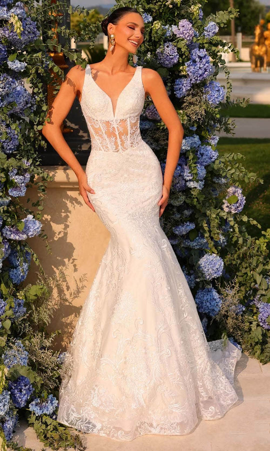 Clarisse 810885 - Embroidered Mermaid Prom Gown