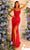 Clarisse 810897 - Corset Sheath Prom Gown Special Occasion Dress 00 / Red