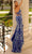Clarisse 811037 - Strapless Feather Detailed Slit Prom Dress Prom Dresses