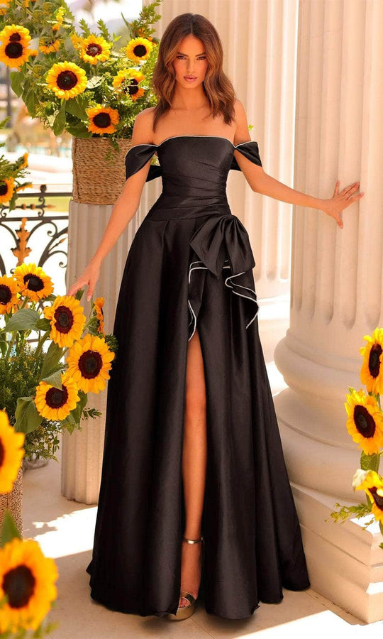 Clarisse 811166 - Off Shoulder Pleated Ballgown