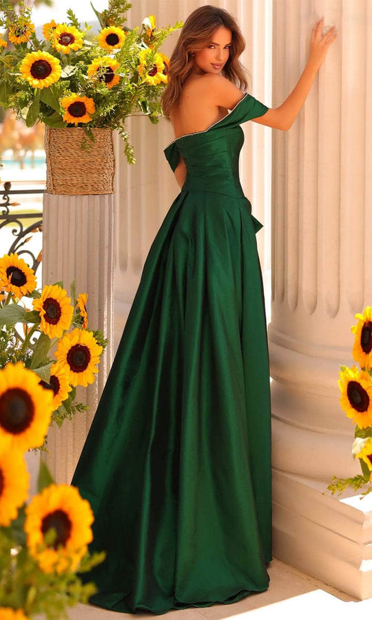 Clarisse 811166 - Off Shoulder Pleated Ballgown