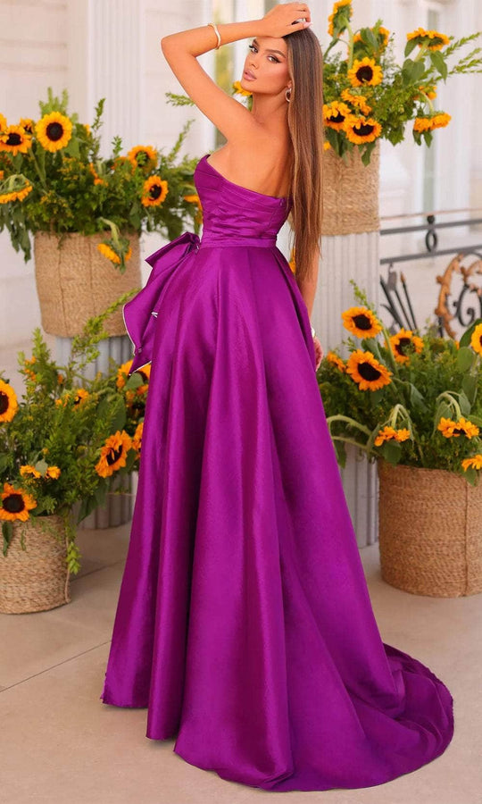 Clarisse 811167 - Straight Across Prom Gown with Detachable Skirt