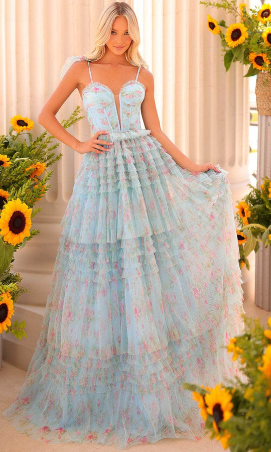 Clarisse 811185 - Plunging Sweetheart Ruffles Prom Dress