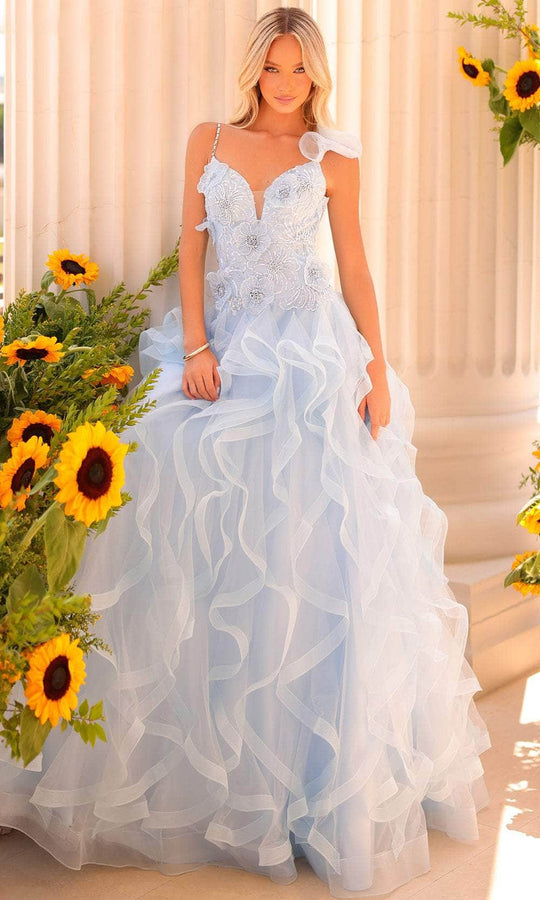 Clarisse 811226 - Sleeveless Dramatic Ruffle Prom Gown