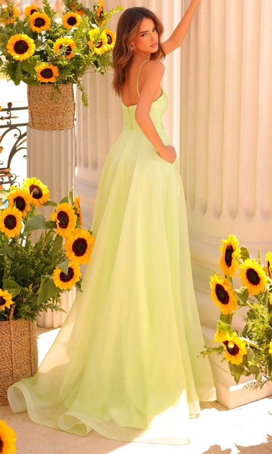 Clarisse 811229 - Flower Accent Halter Prom Dress