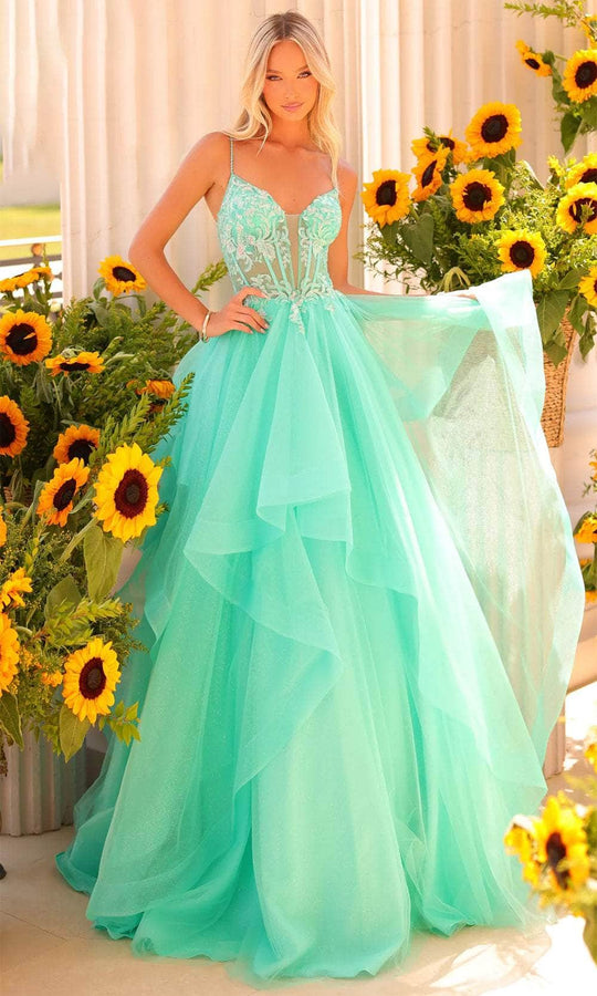 Clarisse 811230 - Plunging Sweetheart Pleated Ballgown