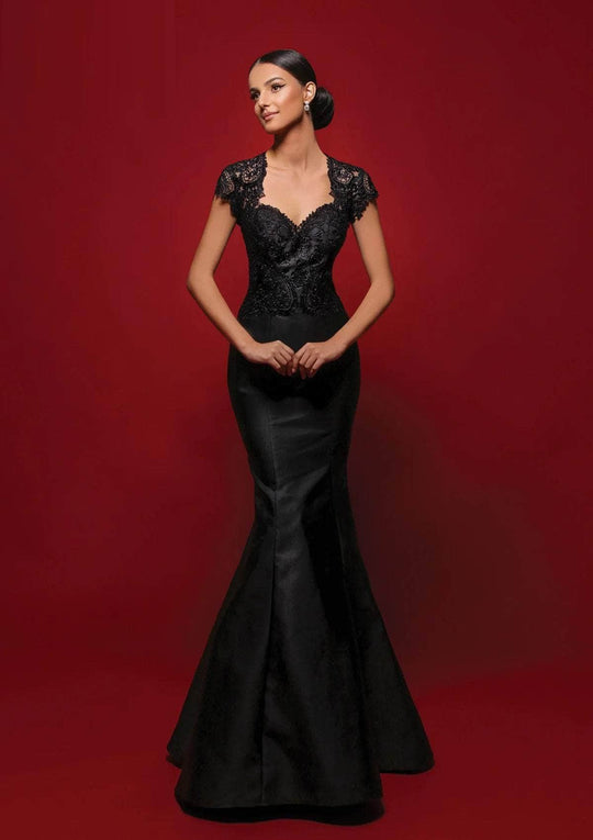 Clarisse - M6256 Lace Queen Anne Mermaid Dress