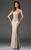 Clarisse - M6416 Sleeveless Fitted Bodice Prom Gown Prom Dresses 22 / Latte