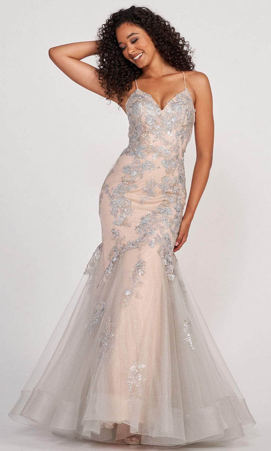 Colette By Daphne CL2004 - Beaded Lace Mermaid Dress