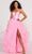 Colette By Daphne CL2006 - Strapless Ruffled Skirt Evening Gown Ball Gowns 00 / Pink