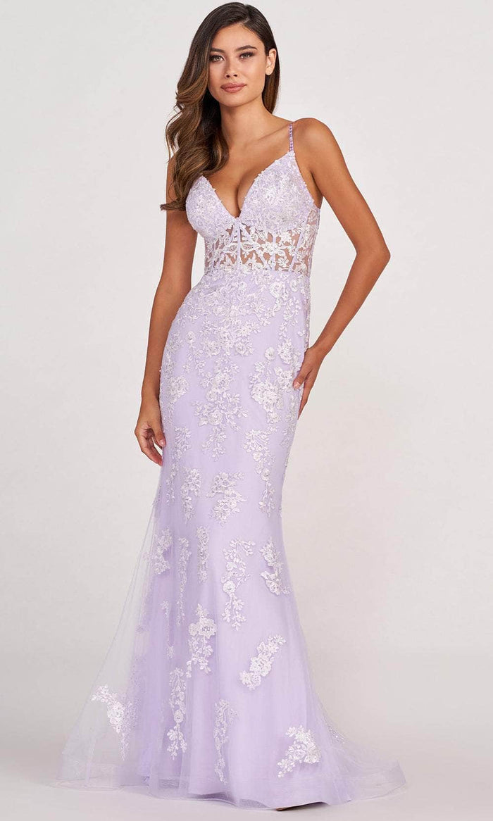 Colette By Daphne CL2007 - Sleeveless Corset Prom Gown Evening Dresses 00 / Lilac