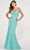 Colette By Daphne CL2010 - Lace Embroidered Evening Gown Evening Dresses 00 / Turquoise