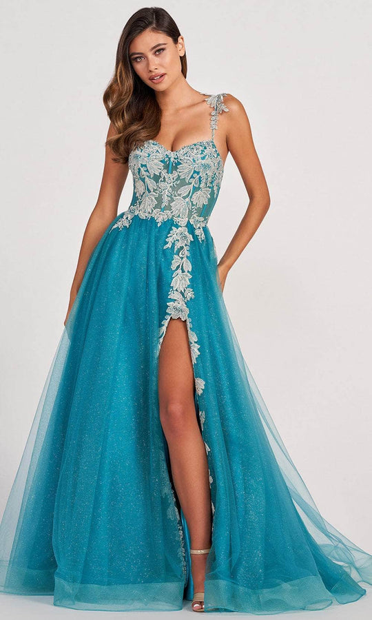Colette By Daphne CL2020 - Embroidered Sleeveless Prom Gown