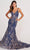 Colette By Daphne CL2021 - Sleeveless Embroidered Evening Gown Evening Dresses 00 / Navy/Gold