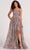 Colette By Daphne CL2022 - Sequin A line Prom Dress Prom Dresses 00 / Gold/Pewter