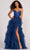 Colette By Daphne CL2023 - Strapless Ruffled A-line Evening Gown Evening Dresses 00 / Navy