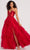 Colette By Daphne CL2023 - Strapless Ruffled A-line Evening Gown Evening Dresses 00 / Scarlet