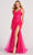 Colette By Daphne CL2024 - Sleeveless Back Cut-Out Evening Dress Prom Dresses 00 / Hot Pink