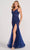 Colette By Daphne CL2024 - Sleeveless Back Cut-Out Evening Dress Prom Dresses 00 / Navy