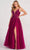 Colette By Daphne CL2025 - Embellished A-line Prom Gown Ball Gowns 00 / Plum