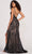 Colette By Daphne CL2035 - Sequined Slit Evening Dress Prom Dresses