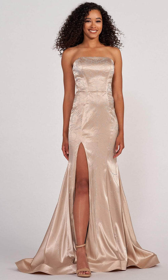 Colette By Daphne CL2045 - Glittering Strapless Prom Gown